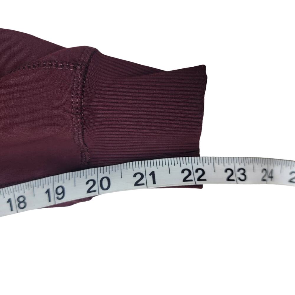 Mono B Burgundy Capri Hybrid Leggings Sz Medium - Picture 9 of 13